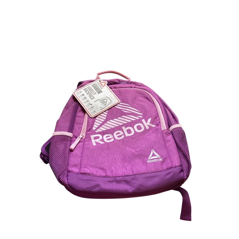 Reebok Marley Backpack Purple Pink Kids School Bag Travel Daypack New NWT